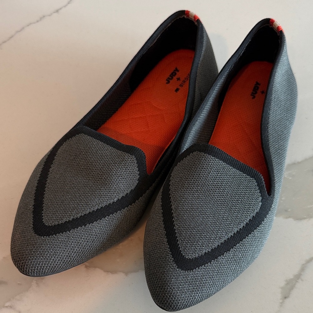 Birdies Gray and Black Flats